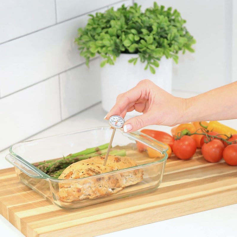 Escali AH2 Instant Read Small 1-inch Dial Thermometer Fahrenheit Protective Sheath Shatter Proof NSF Certified Commercial (5-inch Probe Length) - Image 2